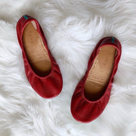 Tieks Shoes - Tieks by Gavrieli Cardinal Red Foldable Flats